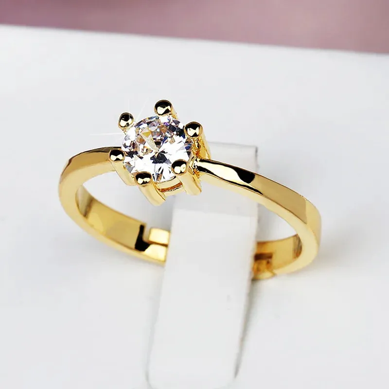 925 Silver Dainty Pink Six Claws Oval Crystal Ring for Women Simple Style Engagement Ring Love Ring Ladys Fashion Wedding Rings