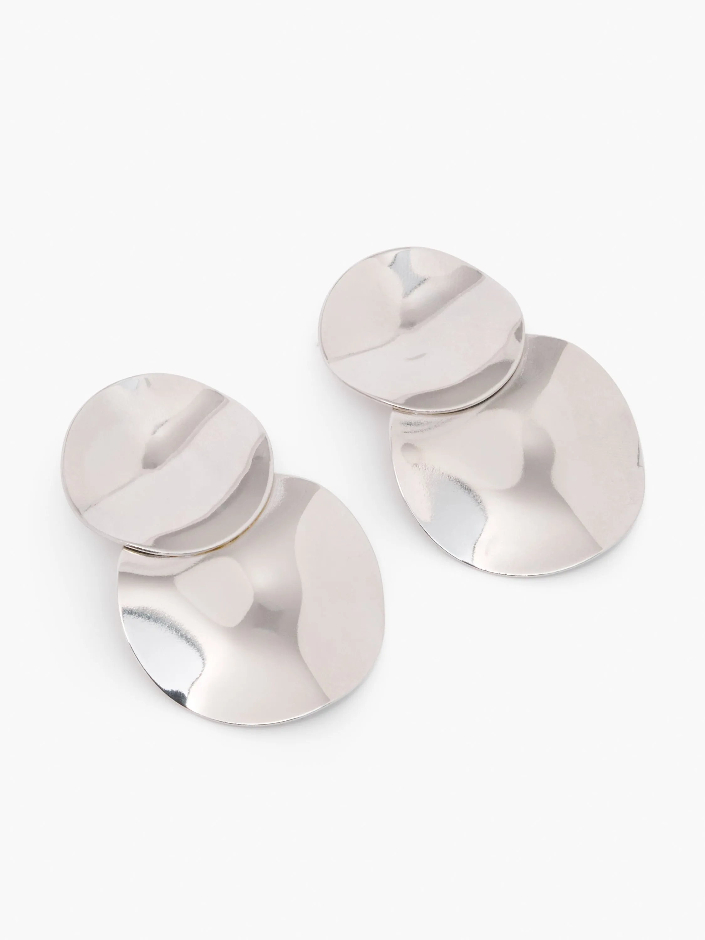 Duo Disc Drop Earrings