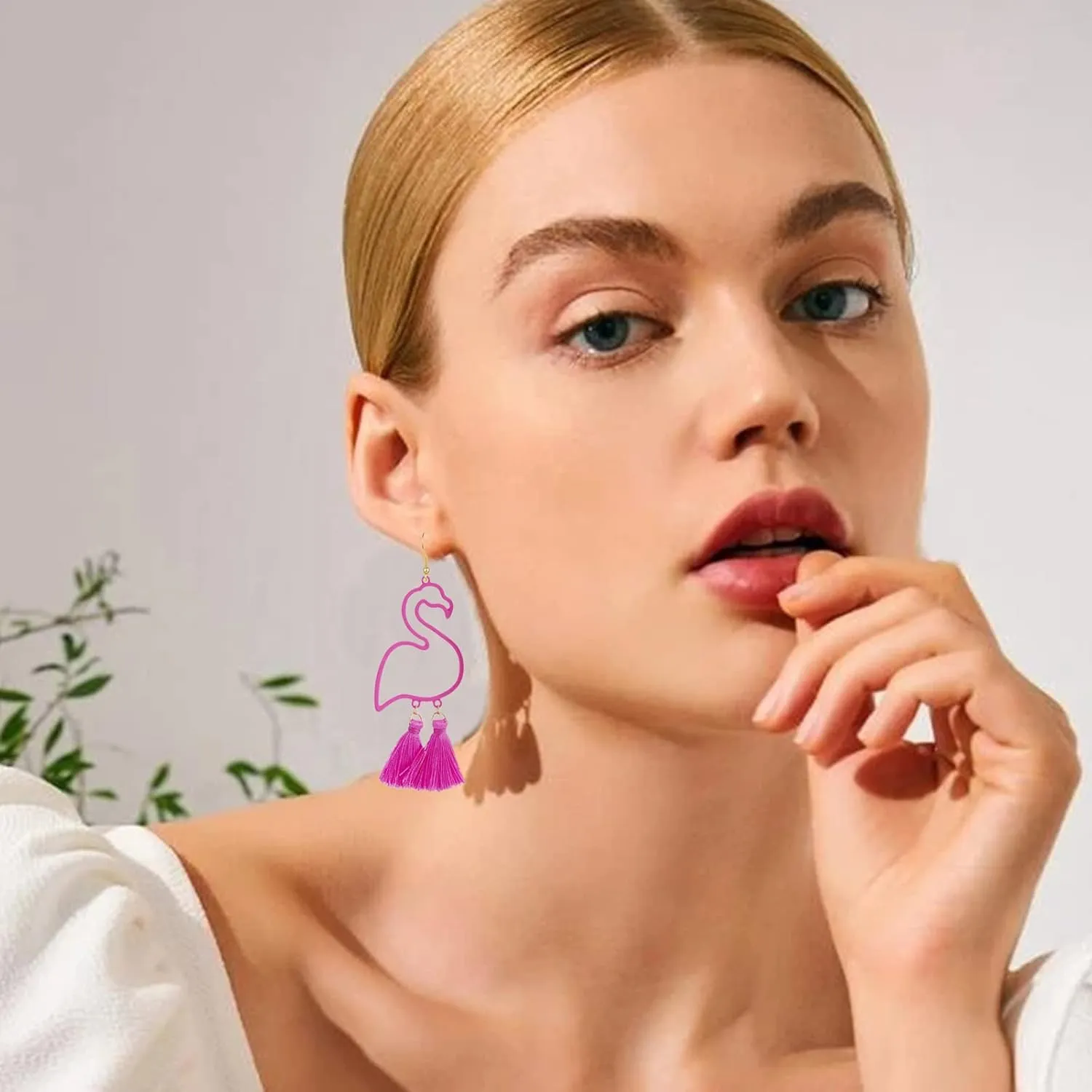 Flamingo Earrings Boho Earrings Flamingo Drop Dangle Earrings