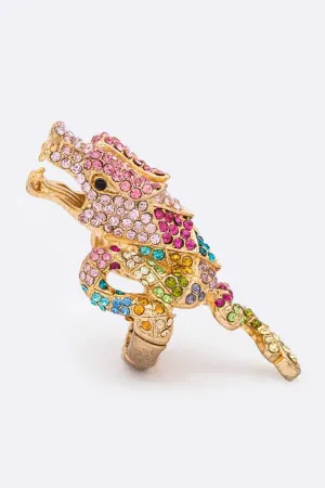 Iconic Dragon Crystal Stretch Ring