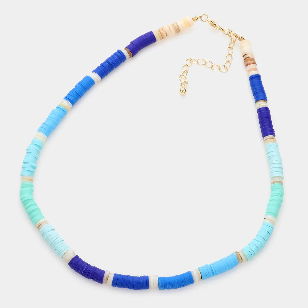 iLLASPARKZ Heishi Beaded Necklace