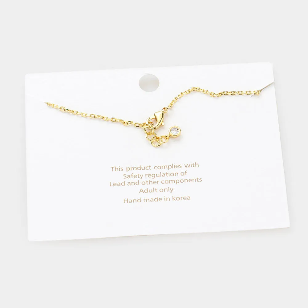 iLLASPARKZ -U- Gold Dipped Metal Monogram Charm Bracelet