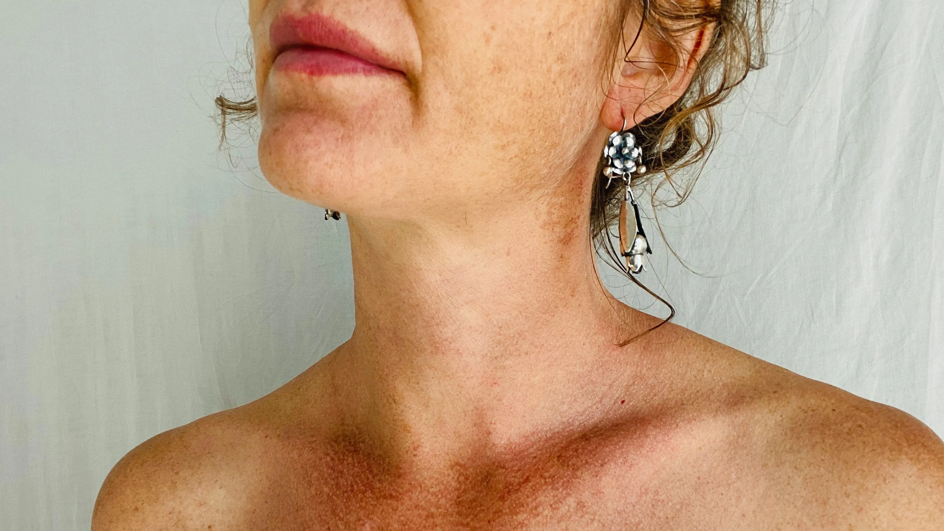 Oaxacan Earrings. Pomegranates. Sterling Silver. Mexico. Frida Kahlo