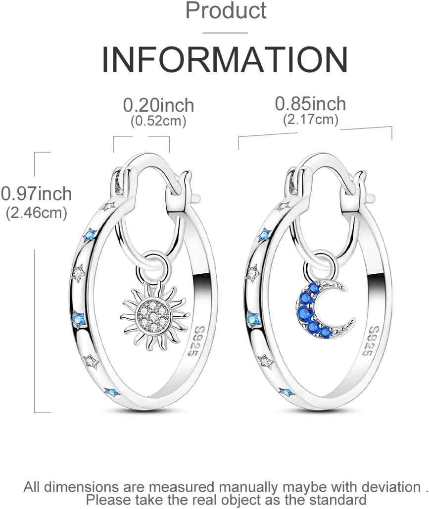 Parmuz 925 Sterling Silver Earrings Big Large Hoops for Women Ladies Lightweight Twisted Hoop Earrings With Cubic Zirconia Hypoallergenic Jewelry for Her