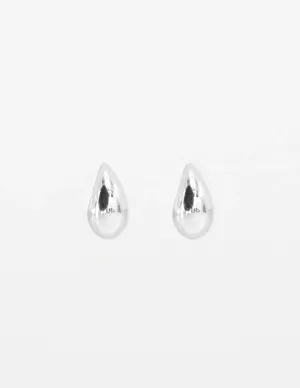 Stella   Gemma Tear Drop Earrings - Silver