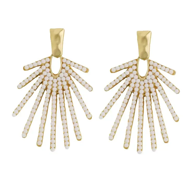 Sunburst Statement Drop Earring