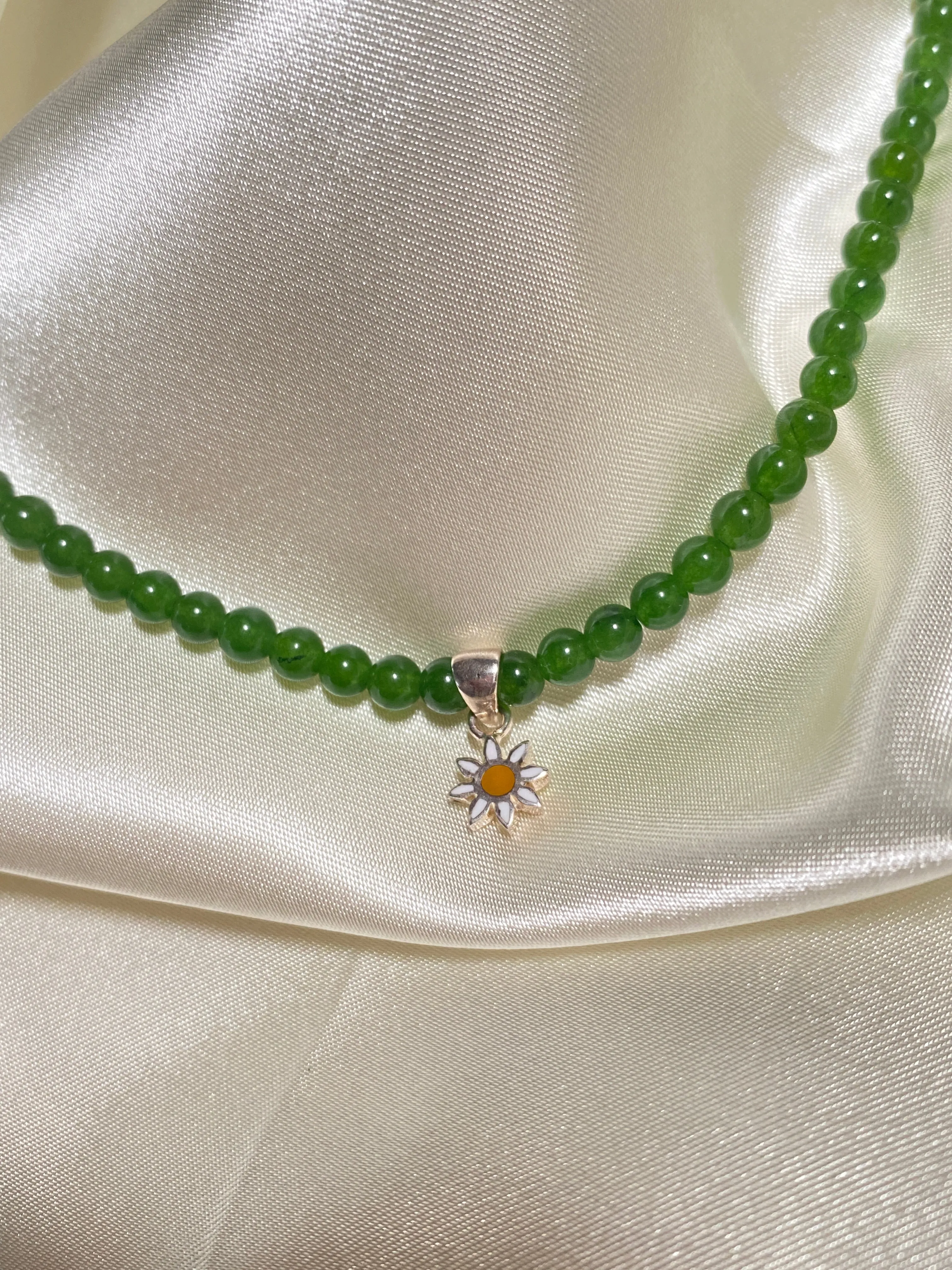 Sunflower Beaded Necklace