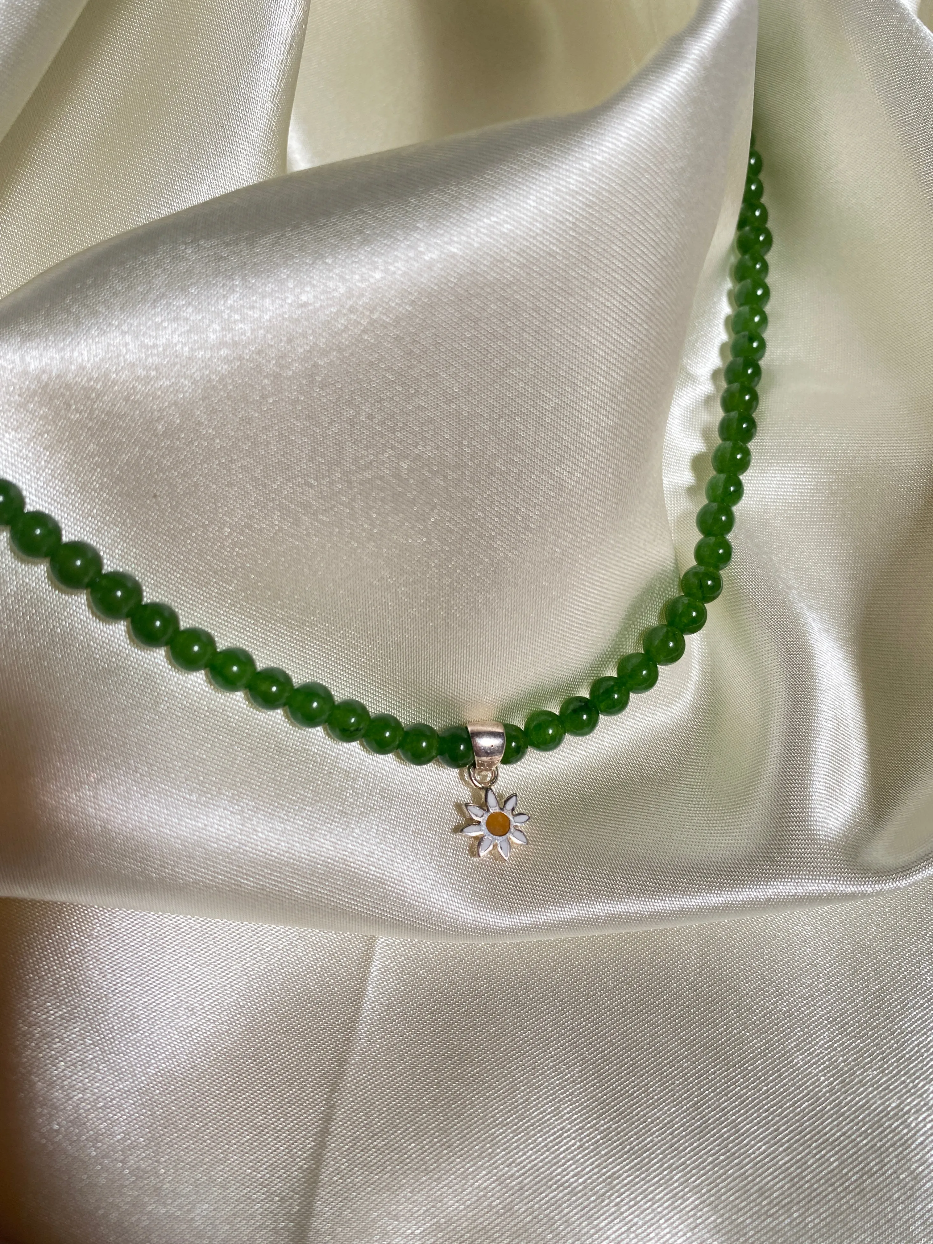 Sunflower Beaded Necklace