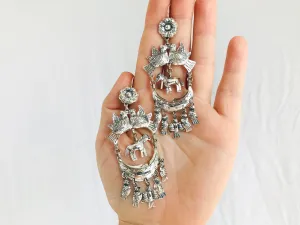 Taxco Earrings. Sterling Silver. Mexico. Frida Kahlo